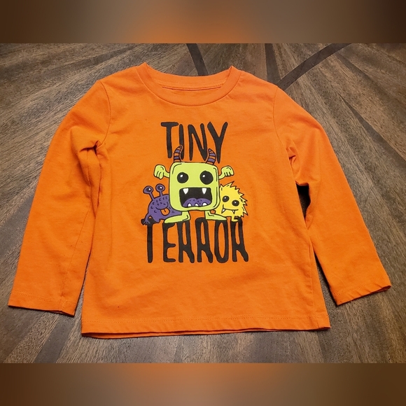 Tiny Terror Kids Orange Shirt Size 2T - Picture 1 of 4